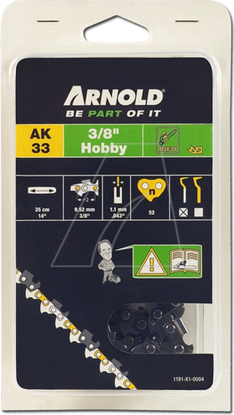 Arnold zaagketting 3-8 LP 1,3mm 52 schakels van Arnold
