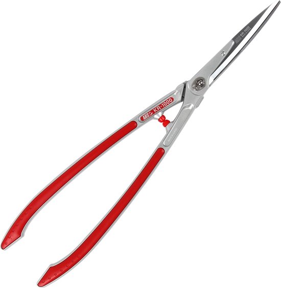 ARS Haagschaar - Hard Verchroomd Staal - Gebogen Handvatten - 653 mm - Rood/grijs van ARS