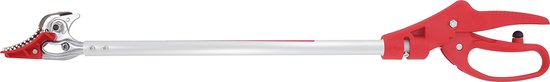 ARS Langarm Rozenpresenteerschaar - Lichtgewicht Aluminium Steel - Gehard Verchroomd Staal - Roteerbaar Handvat - 617 mm - Rood van ARS