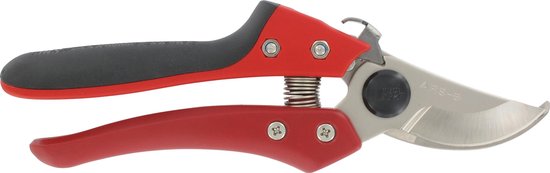 ARS Lichtgewicht Snoeischaar - Ergonomisch Design - Gehard Staal - 205 mm - Rood/zwart van ARS