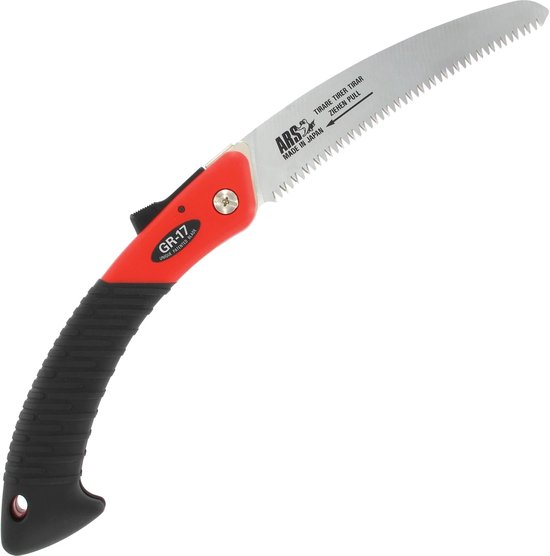 ARSGR-17 Snoeizaag gebogen inklapbaar | 38 cm rood/zwart van ARS