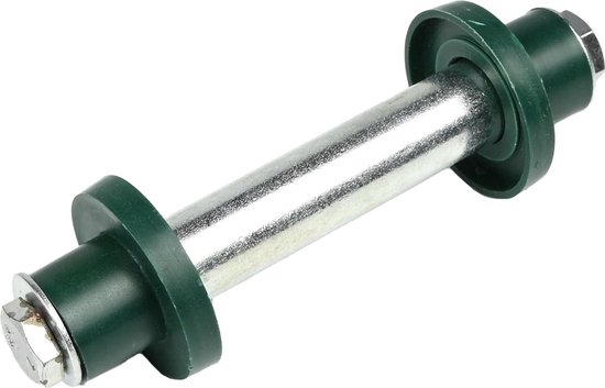 As voor Kruiwagenwiel - wielas - 128 mm x Ø 20 mm - Inclusief Stofkappen van Bosta