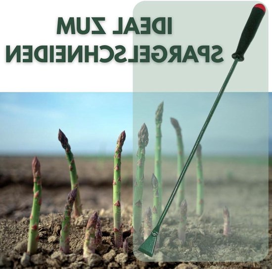 Aspergesteker Onkruidsteker - Tuingereedschap Staal - Onkruid Verwijderen - Gemaakt in EU - 58 cm - Metaal
