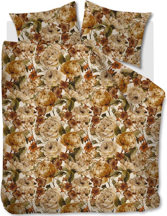 At Home by BeddingHouse Decorate dekbedovertrek - Eenpersoons - 140x200/220 - Oker van BeddingHouse