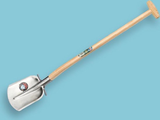 Atlas Diamant steekbats - gehard - 1/4 - 000 - met ronde opstapjes - schopsteel 110 cm van Atlas