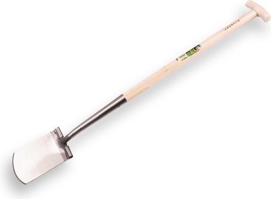 Atlas Zwanenhals spade Diamant gepolijst blad met Hickory 80 cm T-steel. van Atlas