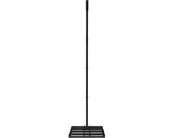 Aufun gras egaliseer rake golf profi roestvrij staal nivellering hark met verstelbare steel, leveling rake voor zand en trekken, vlakmaker voor golfbaan, tuin en hof (25×50 cm) van Merkloos	