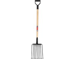 Aura® Woelvork - Tuinwoeler - Spitvork - Zwart - ‎133cm x 28cm x 17cm van Merkloos	