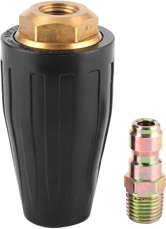 Auto hogedrukreiniger turbomondstuk 1/4in - roterende spray tip - 3600PSI - snel en effectief reinigen - Vemera