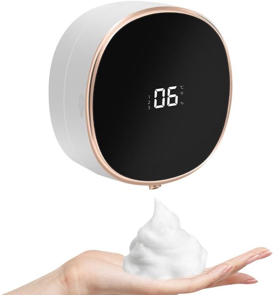 Automatische zeepdispenser - 280ml - 2000MA - 3 versnellingen - verstelbare sensor - wandmontage - schuimdispenser - voor badkamer - keuken - commercieel gebruik van Merkloos	