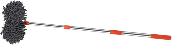 Autowasborstel Lange Steel - Voertuigreiniging Borstel - Auto Wassen - 360 Graden Rotatie - 80-135cm - Niet gespecificeerd
