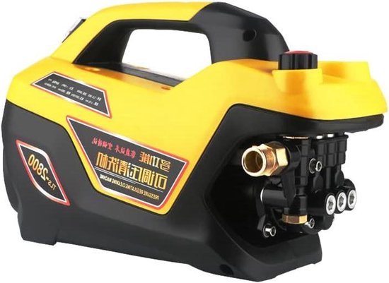 Autowasmachine Reinigingsmachine - Hogedrukreiniger Waterpomp - Auto Vloer Reinigen - Instelbare Druk - 1500W - Niet gespecificeerd