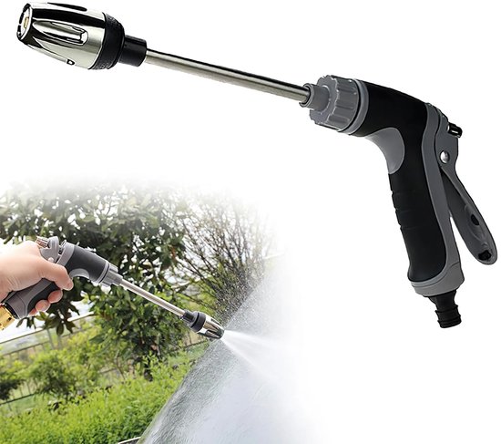 Autowasspuit geschikt voor verlengde geschikt vooralen arm – een robuuste en duurzame hogedrukspuit geschikt voor comfortabele handgreep. van Merkloos	