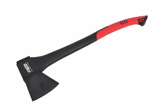 AWTOOLS Black Line - Splijtbijl - 1400g - Glasvezel Versterkte Steel - Ergonomische Handgreep