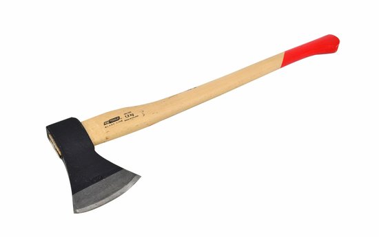 AWTOOLS Black Line - Timmermansbijl - 1,8 kg - Beukenhouten Handgreep - Gepoedercoate Kop