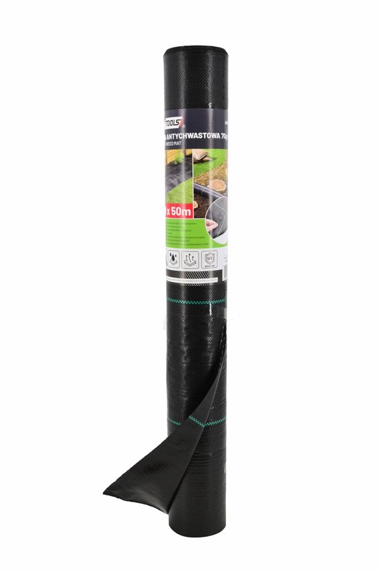 AWTOOLS - Mata Antichwastowa - 70g/m² - 1,1x50m - Czarna van Merkloos	