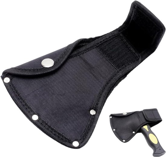 Axe Head Sheath - Axe Head Cover Cloth Black - Axe Cover For 1-1/3 LB Axe - Edge Protector Double Snap - Axe Protection Cover Sheath For Outside Operation - Working Hiking Protect van Merkloos	