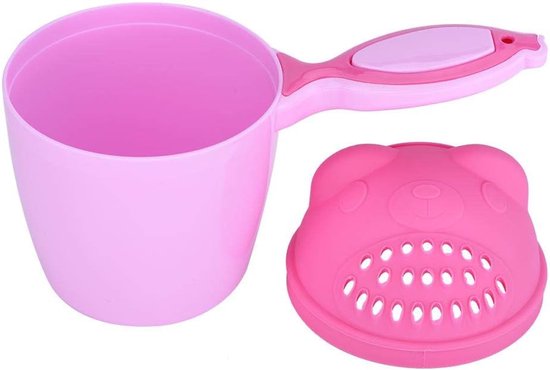 Baby Bath Head Rinse, Shampoo, Baby Bath Mug and Toddlers, Bath Toys, Rinse Cup, Eye Protection, pink van Merkloos	