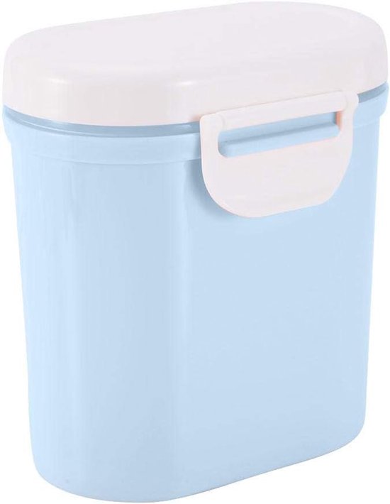 Baby Milk Powder Dispenser, Kids Formula Seal Storage Box Container Micro Fridge Safe Child Candy Fruit Snack Cup Canister for Travel Picnic(L-Blue) van Merkloos	