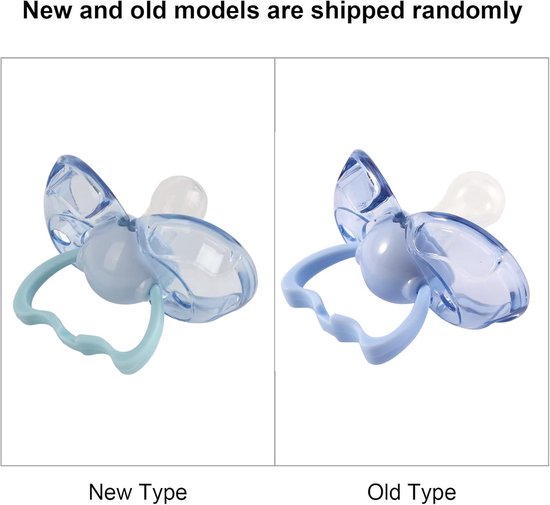 Baby Pacifier, Newborn Baby Safety Silicone Thumb Type Automatically Close Dust Proof Infant Nipple Soother(Blue round head) van Merkloos	