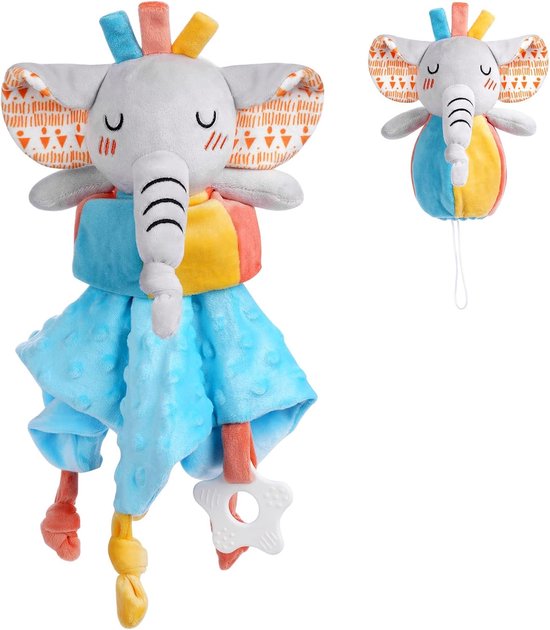 Baby Plush Toy - Baby Towel - Stuffed Animal - Soothing Towel - Rattle - Newborn - Best Gifts voor Meisjes en Jongens van Merkloos	
