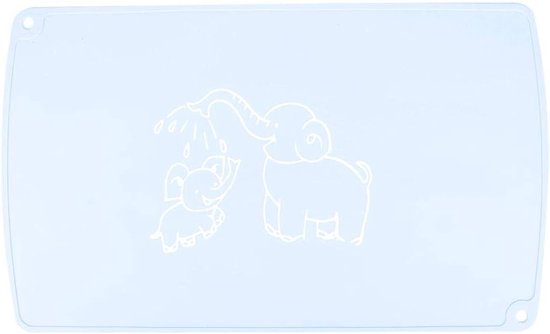 Baby Silicone Placemat Silicone Table Cushion for Kids Food Grade Silicone Feeding Mat Non-Slip Heat Insulation Mat for Kids (Blue) van Decdeal