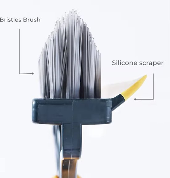 Badkamerbezem - Binnenbezem - Multifunctionele bezem - 2 in 1 - Antischimmel - Antikalk - Badkamer schoonmaken - Keuken schoonmaken - Huishouden - Binnenbezem 2 in 1 - D2.3 van Merkloos	
