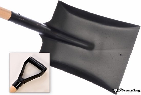 Ballastschop 4 Staal - Stalen D-Greep - 80cm van Merkloos	