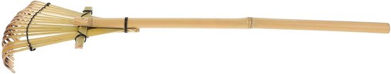 Bamboe Hark - Tuingereedschap - Zand Vlak Maken - Japans Design - 50 x 50 x 3 cm - Lichtgroen