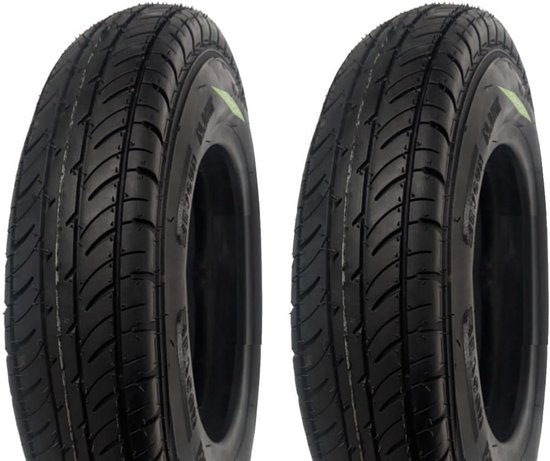 Banden Set - 4.00-10 Banden - Transport Werk - Versterkte 4 PR - 250 kg Laadvermogen - Zwart