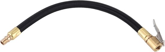 Bandenspanningsvuller Rubber - Bandenvulslang Verlengbuis - Bandenpomp Quick Inflatie Chuck Adapter voor Auto - Motorfiets - Fiets met Amerikaanse Ventiel van Merkloos	