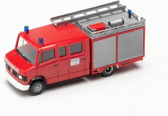 Basic vrachtwagen Mercedes-Benz T2 LF 8/6 "Feuerwehr", schaal 1:87, voor diorama, modelbouw, instapmodel, Made in Germany, kunststof