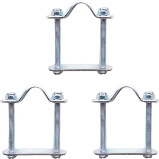 Basil Crate Mounting Set - Bevestigingsset voor Basil Kratten en/of Rotan Manden - RVS van Basil