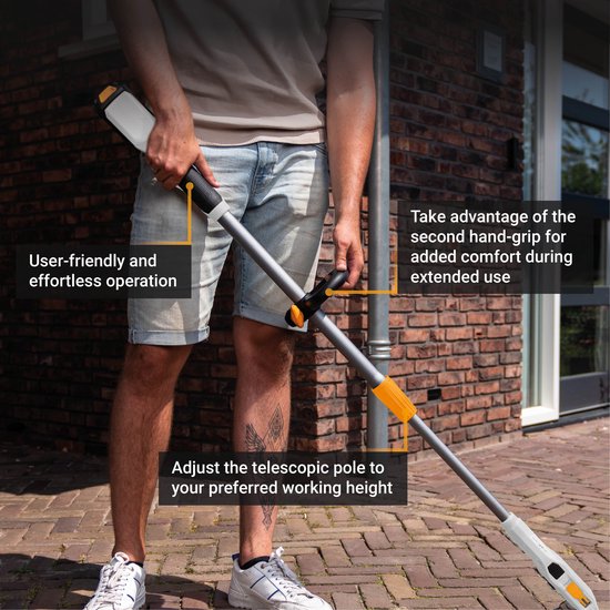 Batavia 18V Fixxbrush Accu Onkruidborstel Incl. 4.0Ah Accu & Snellader van Merkloos	