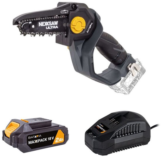 Batavia 18V Nexxsaw Brushless Accu Eénhands-Kettingzaag 7'' V3 Ultra Incl. 2.0Ah Accu & Lader