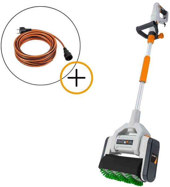 Batavia Maxxbrush Multi-Borstel 1020W 26 cm - Incl. Q - Link Verlengkabel - 15 m
