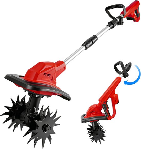 Battery Floor Heel Compatible with Milwaukee 18V Battery, Foldable Garden Router with 22 cm Working Width 17 cm - ShopVlot