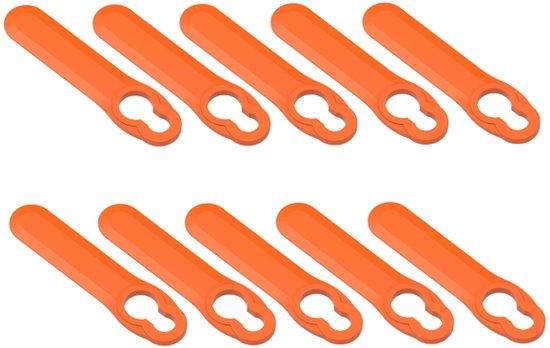 B+D 10 Kunststof snijmessen voor Hover maaier (BEMWH551) van Merkloos	