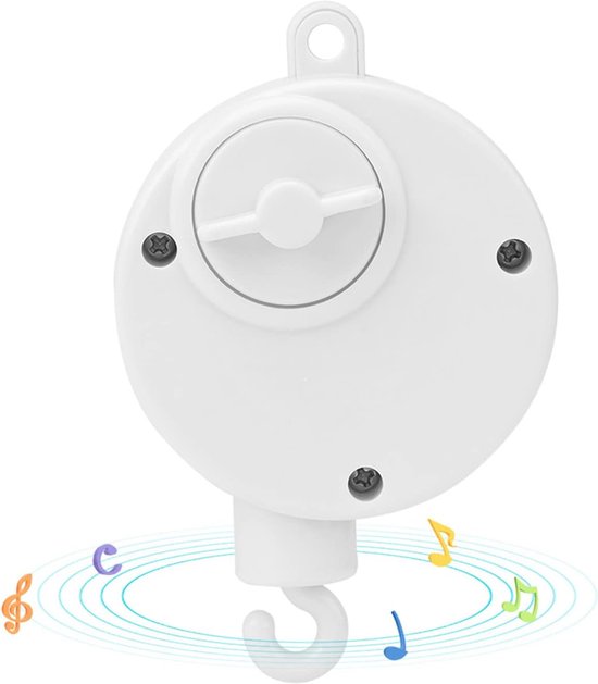 Bed Bell for Baby Toddler Bed Hanging Bell Toy White Mechanical Music Box Relaxing Sweet Melody van ZXX.