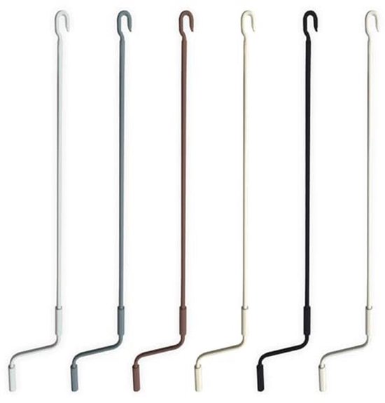 Bedieningsstang voor Zonneschermen van Gegalvaniseerd Staal - Ergonomische Handgreep, Diameter 1,5 cm, Lengte 100-250 cm