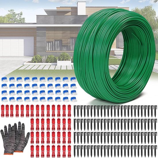 Begrenzingskabel 200 meter, Ø 2,7 mm voor robotmaaier - Grasmaaierdraad van verzinkt koper - Compatibel met diverse merken van Merkloos	