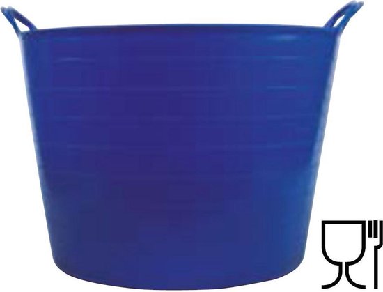 Bellota flexibele emmer blauw 42 liter voedsel veilig van Bellota
