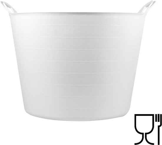 Bellota flexibele emmer wit 65 liter voedsel veilig van Bellota