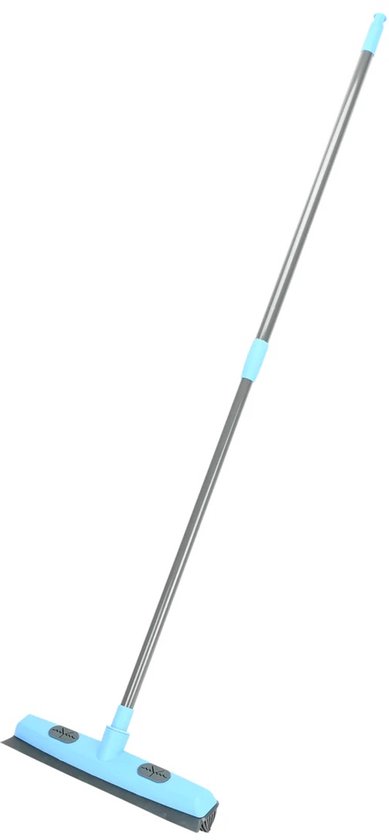 Benson Bezem rubber + steel - 40 cm - + metaal - makkelijk te reinigen - 120 cm - met ophangoog in de steel