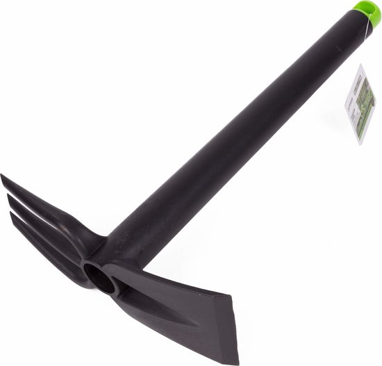 Benson Hand tuinhark - 21 cm - driepuntige tanden - recht blad - grijs/groen van Benson