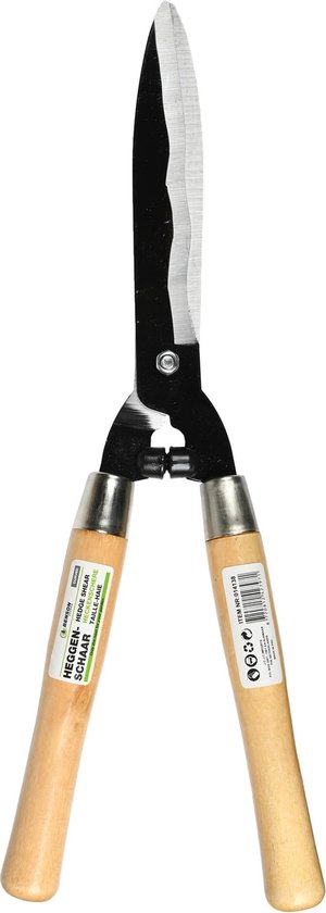 Benson Heggenschaar gegolfd - met handvat - hout - 50 cm - Snoeischaar van Benson