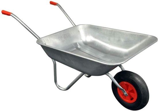 Benson Kruiwagen - 65 liter - gegalvaniseerde bak - luchtband - stevig frame van Benson