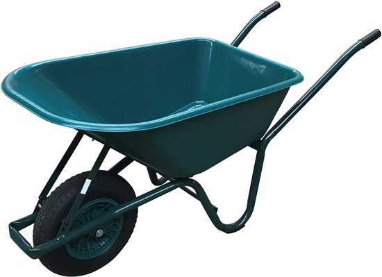 Benson Kruiwagen - 85L - Gelast Onderstel - Kunststof Bak - Voor Tuin en Bouw van Benson