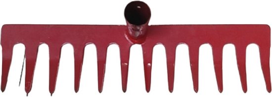 Benson Metaalhark - 12 tands - 30 cm - Rood - Efficiënt en duurzaam van Benson