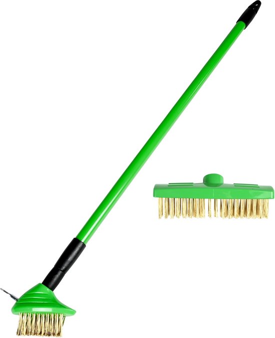 Benson Onkruidborstel set - telescopische steel - 3-delig - ergonomisch - verstelbaar 80-140 cm van Benson